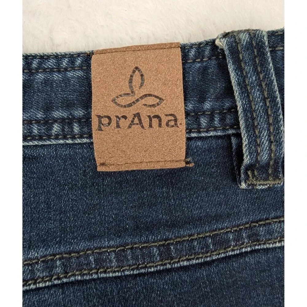 Prana Jeans Mens 36x32 Manchester Blue Slim Fit Outdoors Casual Denim